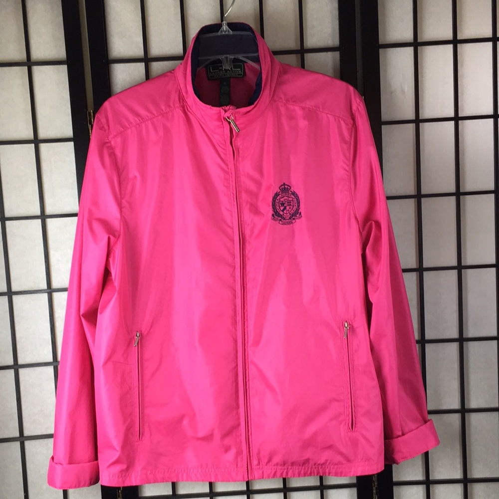 Ralph Lauren XL pink windbreaker. B33
